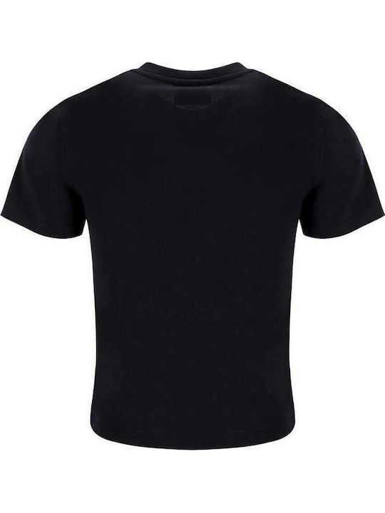 Γυναικείο T-shirt Floral Μαύρο