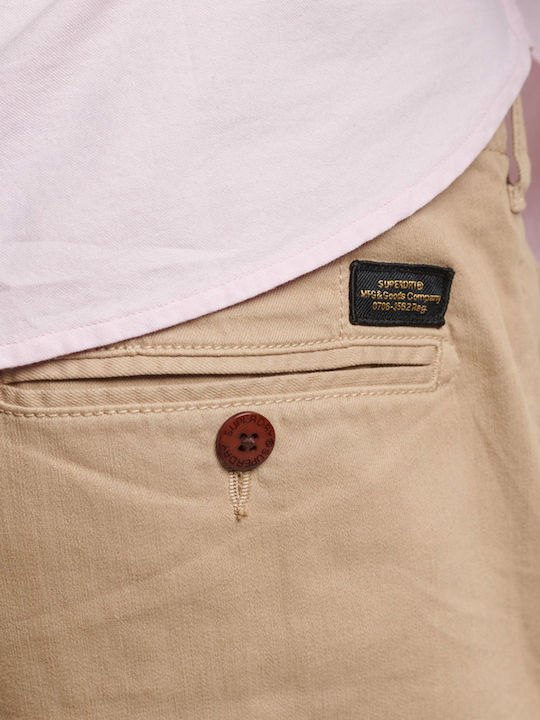 Ovin Vintage Officer Men's Shorts Chino Beige