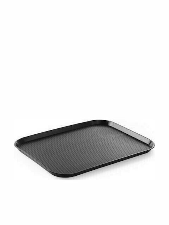 Dianomiki Пластмасов Поднос за сервиране в Черен Цвят 28x20см 23-61-100 1бр