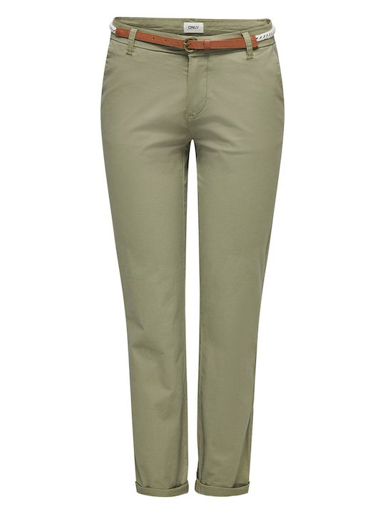 Women's Chino Trousers Mermaid Khaki