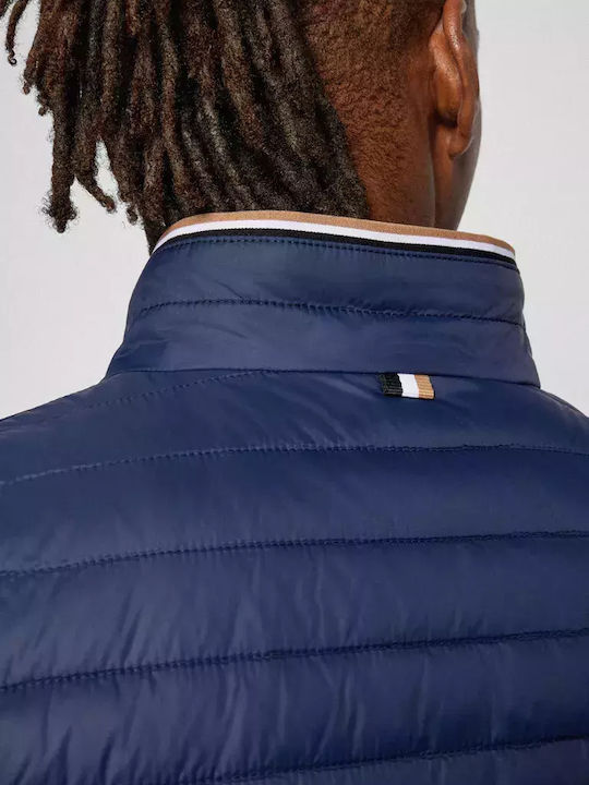 Darolan Geci Barbati Puffer Waterproof Albastru Marin