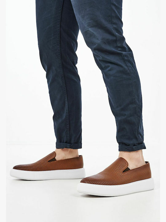 Δερμάτινα Ανδρικά Slip-On Tan