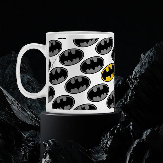 Batman Mug Ceramic White Batman Mug Ceramic White
