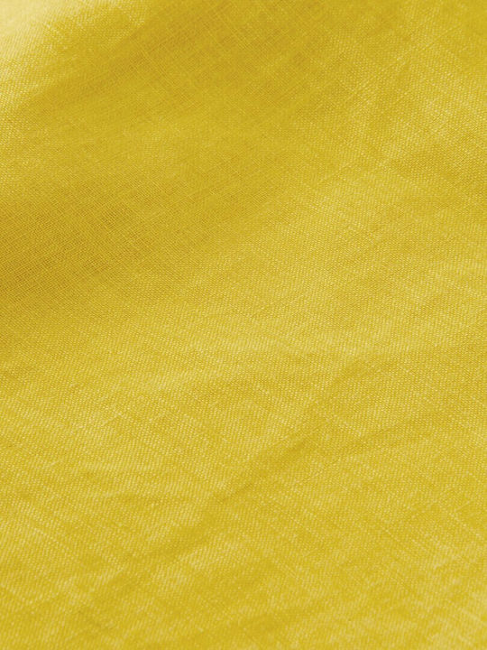 Women's Summer Blouse Cotton with Straps & V Neckline Yellow