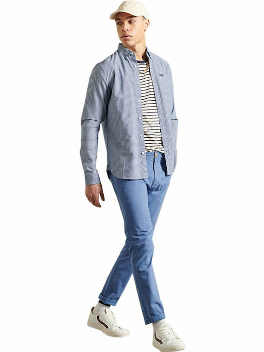 Παντελόνι Chino Ελαστικό σε Slim Εφαρμογή Μπλε