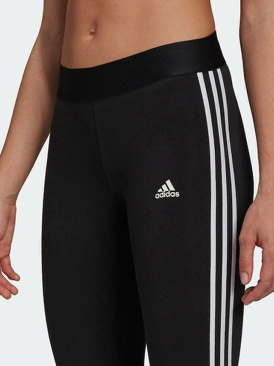 Essentials 3Stripes Обучение Женски Capri легинси Черен