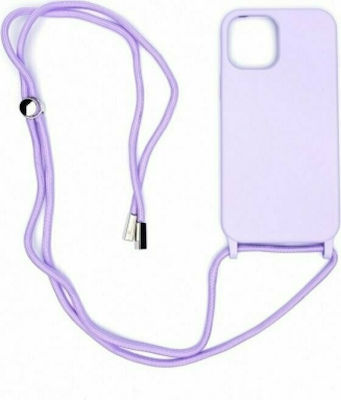 Senso Color Cord Coperta din spate Silicon cu curea Violet (iPhone 12 Pro Max) SPDCCORIP12PMP