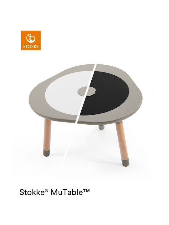 Mutable Kids Table made of Wood Gray