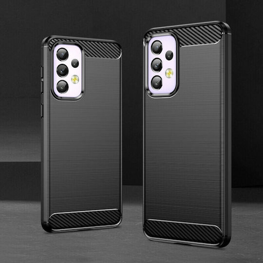 Hurtel Carbon Back Cover Σιλικόνης Μαύρο (Galaxy A33 5G)