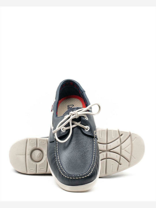 Δερμάτινα Ανδρικά Loafers σε Μπλε Χρώμα