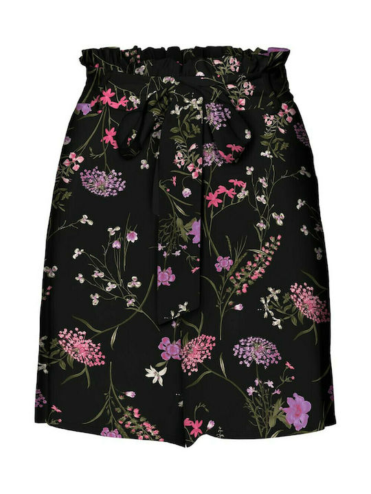 Women's High-waisted Shorts Black/Pink