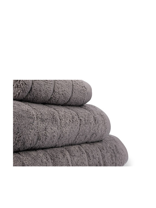 Mc Decor Set Prosoape de Baie 3 buc Stripe Gri Greutate 600gr/m²