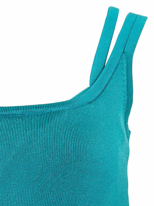 Gemma Mirage Summer Mini Dress Turquoise