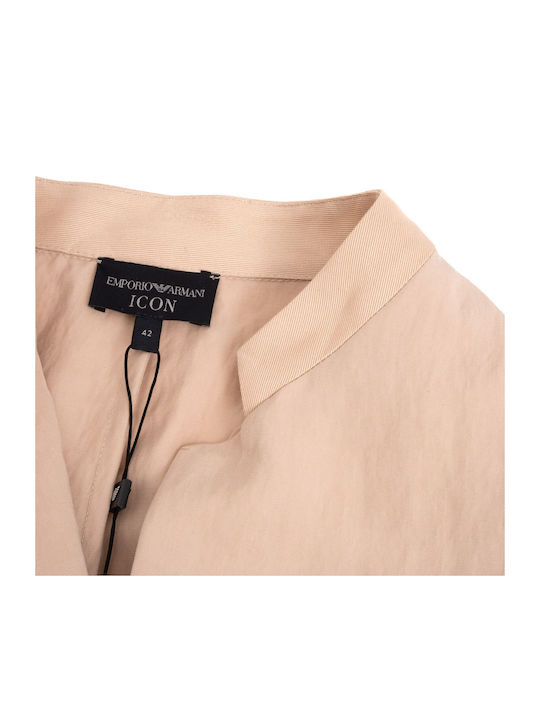 Emporio Armani Short Women's Waisted Blazer Beige