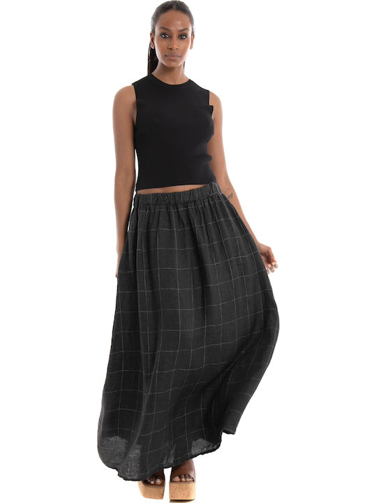 Γυναικείο Καλοκαιρινό Crop Top Αμάνικο Μαύρο