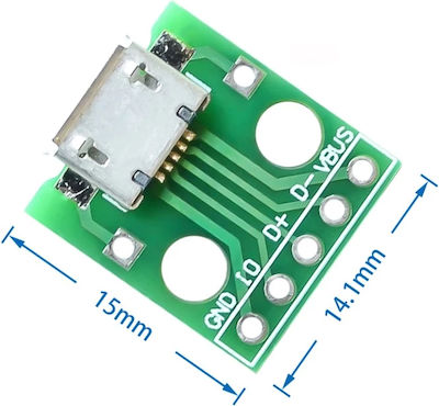 Micro USB to DIP Converter Module for Arduino