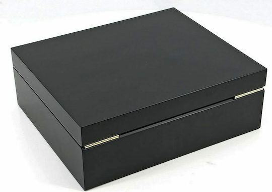 Adorini Torino Deluxe Cigar Humidifier Wood Box with Hygrometer 26.5x22.5x9cm