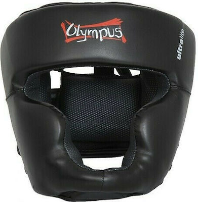Olympus Sport Ultra Lite Κάσκα Πυγμαχίας Ενηλίκων Κλείστού Τύπου από Συνθετικό Δέρμα Μαύρη