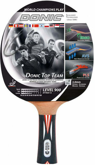 Donic Top Team 900 Rachetă Ping Pong pentru Jucători de Nivel Competitiv
