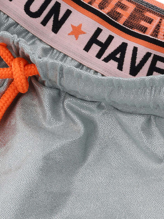 Kinder-Shorts/Bermudas Stoff Silber
