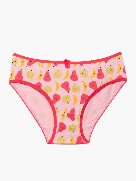 Minerva Fruits Kids' Set with Briefs Pink 3pcs Minerva Fruits Kids' Set with Briefs Pink 3pcs