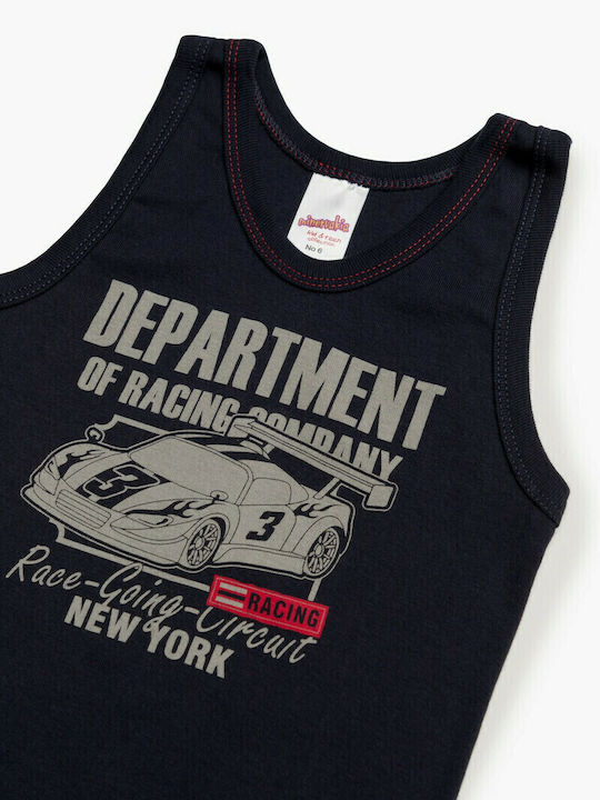 Minerva Racing Department Kinder-Unterhemd Tank-Top Marineblau