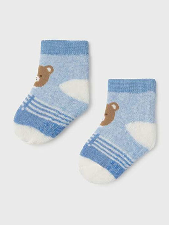 Mayoral Non-slip Kids' Long Socks Light Blue