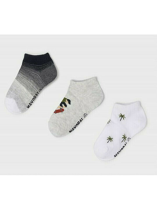 Mayoral Boys 3 Pack Ankle Socks Multicolour