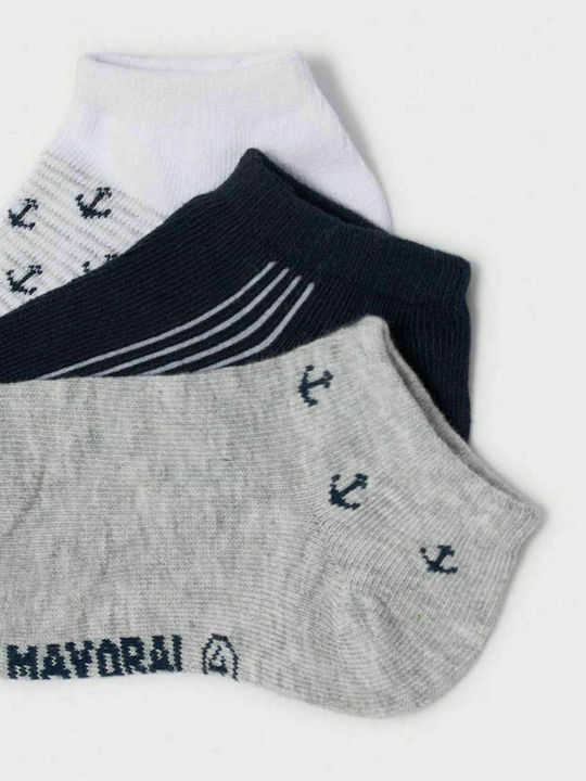 Mayoral Boys 3 Pack Ankle Socks Multicolour