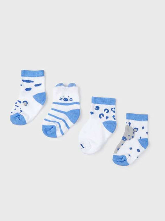Mayoral Kids' Socks Knee-High Ecofriends Light Blue 4 Pairs