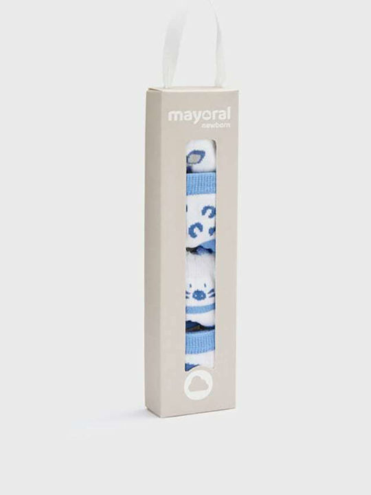 Mayoral Kids' Socks Knee-High Ecofriends Light Blue 4 Pairs