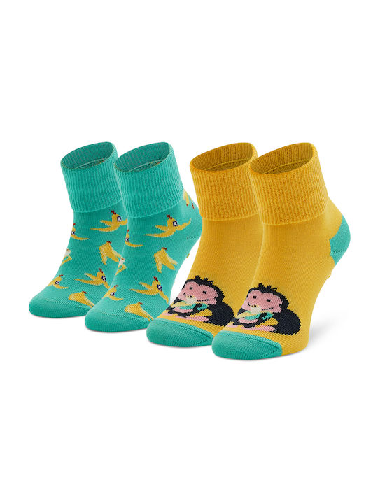 Happy Socks Παιδικές Κάλτσες Μακριές Πολύχρωμες 2 Ζευγάρια