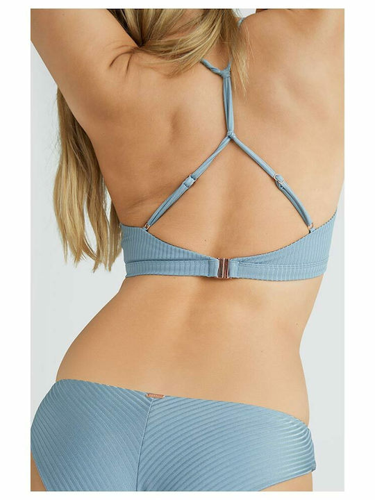Set Bikini Triunghi Cu Burete Detașabil Albastru Deschis