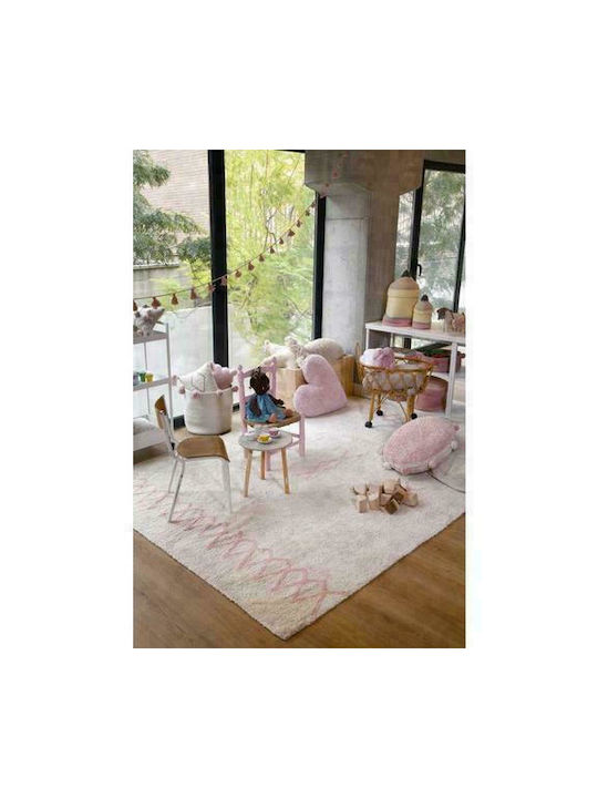 Lorena Canals Handmade Kids Cotton Rug Atlas 170x240cm Natural Vintage Nude