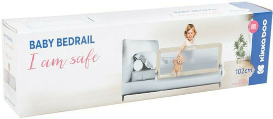 Kikka Boo I Am Safe Foldable Bed Rail Guard Simple Placement made of Fabric in Beige Color 102x35x42εκ. 1pcs