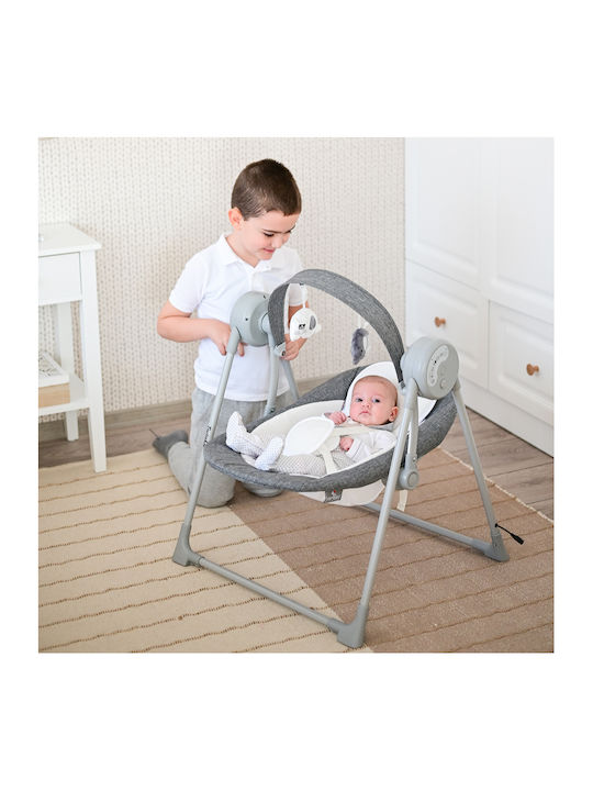 Lorelli Electric Baby Relax Swing Twinkle with Music and Vibration Pink for Child up to 9kg