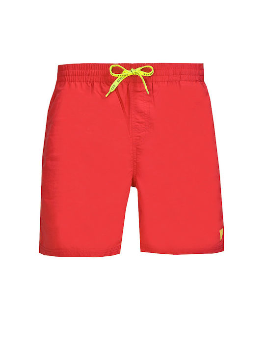 Guess Herren Badebekleidung Shorts Rot