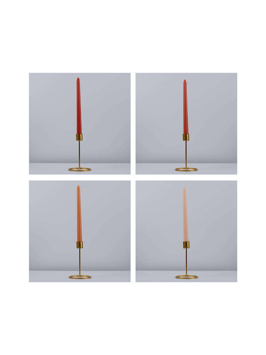 GloboStar Aromatisches Kerze Kegel mit Sommerblumen Duft 25cm 4Stücke