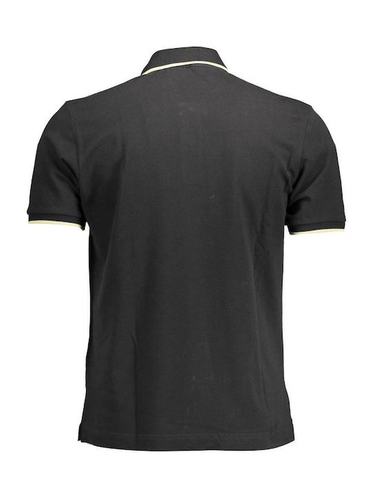 La Martina Herren Kurzarmshirt Polo Schwarz