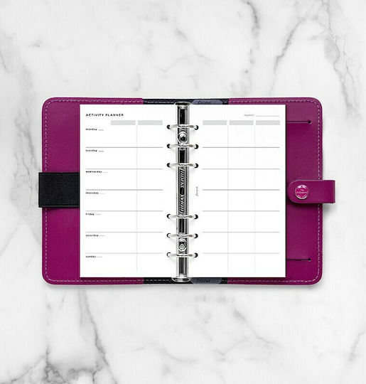 Filofax Personal Weekly Diary Refill White