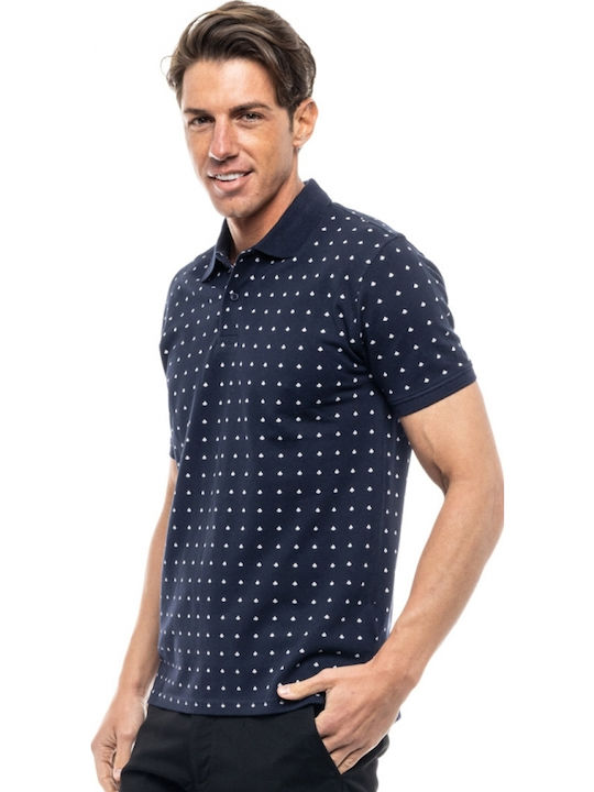 Polo Short Sleeve Navy Blue Blouse