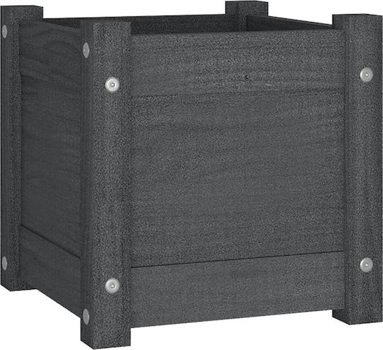 vidaXL Set 2 Jardiniere Din lemn Gri