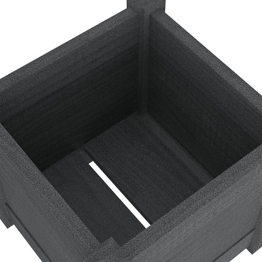 vidaXL Set 2 Jardiniere Din lemn Gri