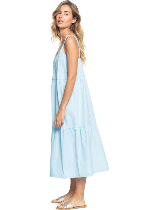 Waiting Line Rochie De Vară Pentru Femei Midi Albastru Deschis
