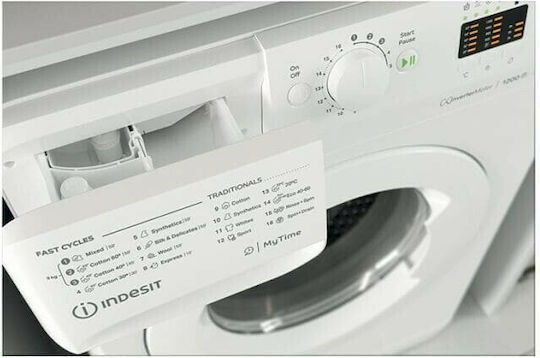 Indesit MTWA 91284 W EE Πλυντήριο Ρούχων 9kg 1200 Στροφών Water Balance Plus