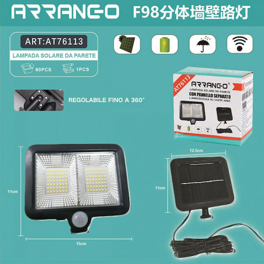 Arrango Wall Mounted Solar Light with Motion Sensor and Photocell IP65