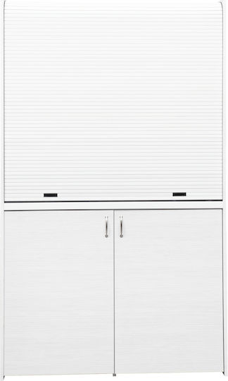 Silver КС125 КС125-Бял Многофункционална Кухненска Маса с Вляво Гурна 125x65x209см Бяла