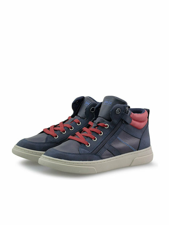 Kids Boots with Zipper Navy Blue