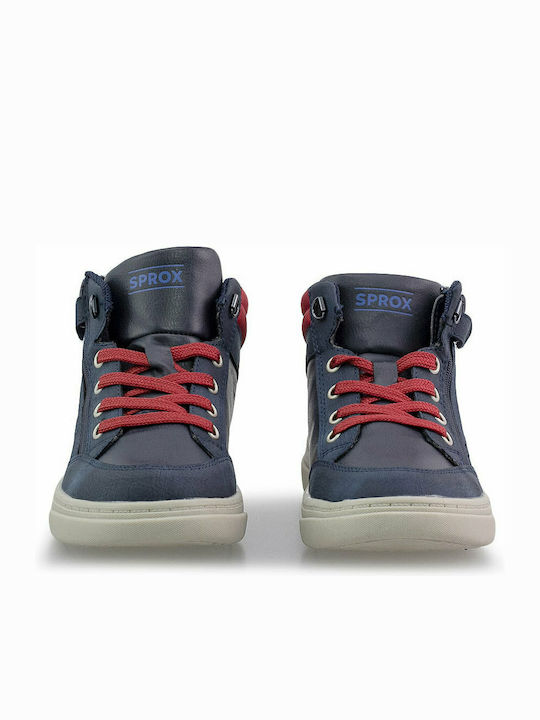 Kids Boots with Zipper Navy Blue