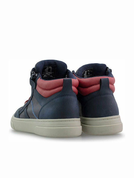 Kids Boots with Zipper Navy Blue